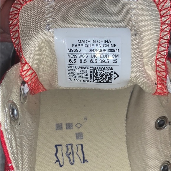 Red Converse - Picture 3 of 3